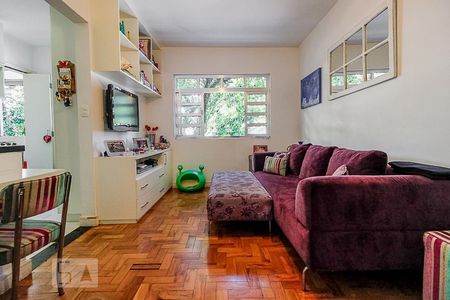 Sala de apartamento para alugar com 1 quarto, 55m² em Indianópolis, São Paulo