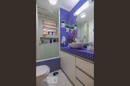 Banheiro  de apartamento para alugar com 1 quarto, 55m² em Indianópolis, São Paulo