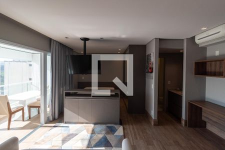 Sala de apartamento à venda com 1 quarto, 47m² em Campo Belo, São Paulo