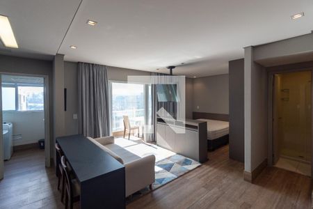 Sala de apartamento à venda com 1 quarto, 47m² em Campo Belo, São Paulo