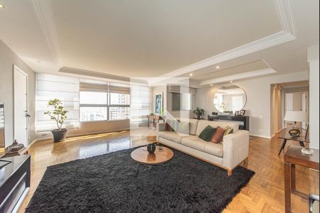 Sala de apartamento à venda com 3 quartos, 122m² em Campo Belo, São Paulo