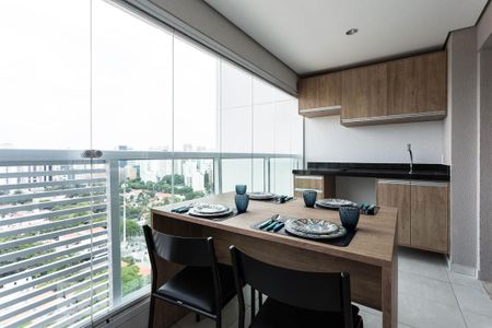 Studio à venda com 33m², 1 quarto e 1 vagaVaranda