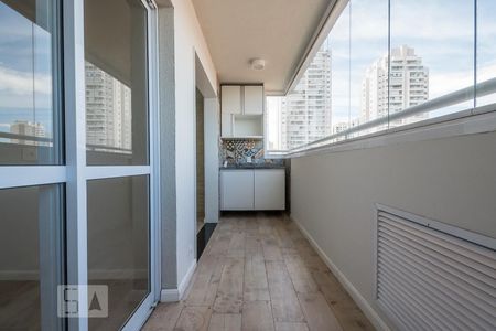 Varanda de apartamento à venda com 1 quarto, 33m² em Santo Amaro, São Paulo