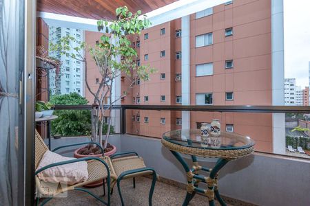 Varanda da Sala de apartamento para alugar com 3 quartos, 163m² em Brooklin Paulista, São Paulo