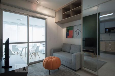 Sala de kitnet/studio à venda com 1 quarto, 37m² em Indianópolis, São Paulo
