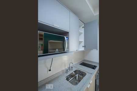 Detalhe Cozinha de kitnet/studio à venda com 1 quarto, 37m² em Indianópolis, São Paulo