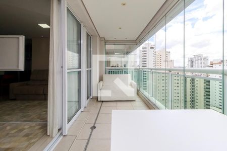 Sala - Varanda de apartamento para alugar com 1 quarto, 50m² em Campo Belo, São Paulo