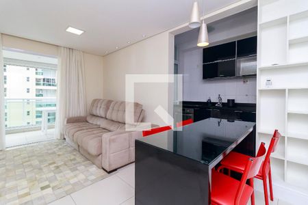 Sala de apartamento para alugar com 1 quarto, 50m² em Campo Belo, São Paulo