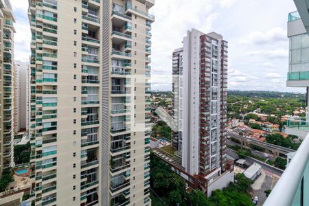 Sala - Vista de apartamento para alugar com 1 quarto, 50m² em Campo Belo, São Paulo