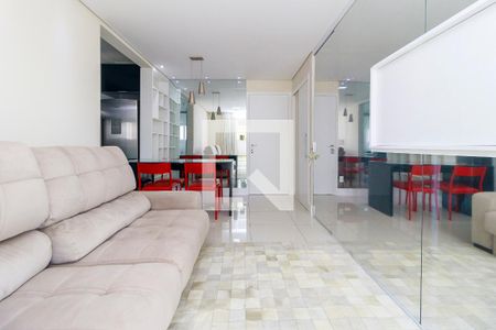 Sala de apartamento para alugar com 1 quarto, 50m² em Campo Belo, São Paulo