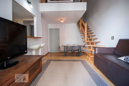 Sala de apartamento à venda com 1 quarto, 55m² em Paraíso, São Paulo