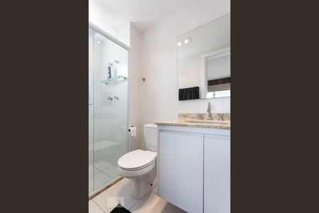 Studio à venda com 44m², 1 quarto e 1 vagaBanheiro da suíte