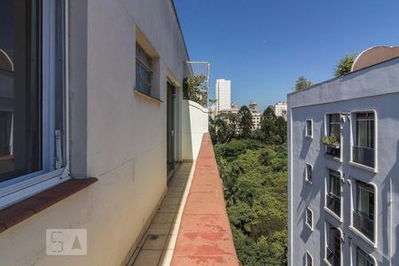 Varanda de apartamento para alugar com 1 quarto, 55m² em Consolação, São Paulo