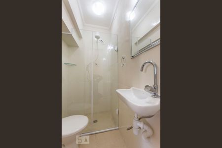 Banheiro Suite 01 de apartamento para alugar com 2 quartos, 53m² em Campos Elíseos, São Paulo