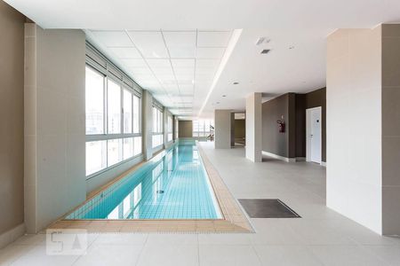 Piscina coberta aquecida - Heated swimming pool de kitnet/studio à venda com 1 quarto, 35m² em Santo Amaro, São Paulo
