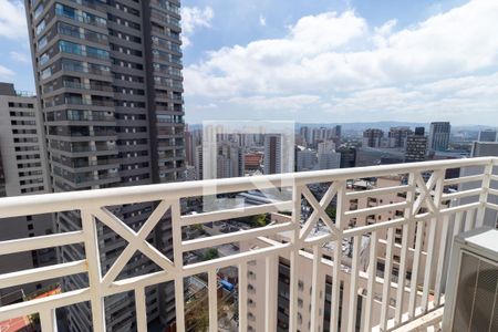 Sacada da Sala de apartamento à venda com 1 quarto, 56m² em Perdizes, São Paulo