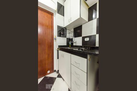 Cozinha de kitnet/studio à venda com 1 quarto, 30m² em Centro, São Paulo