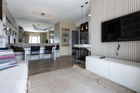 Sala de apartamento à venda com 1 quarto, 50m² em Santo Amaro, São Paulo