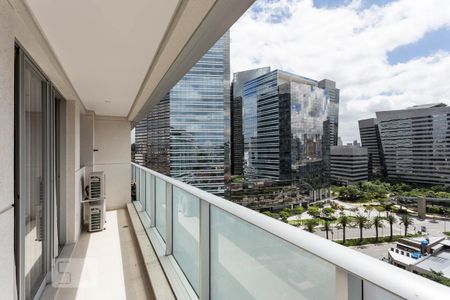 Varanda de apartamento à venda com 1 quarto, 50m² em Santo Amaro, São Paulo