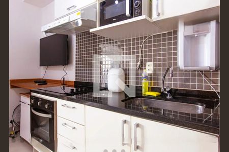 Cozinha de kitnet/studio para alugar com 1 quarto, 45m² em Consolação, São Paulo