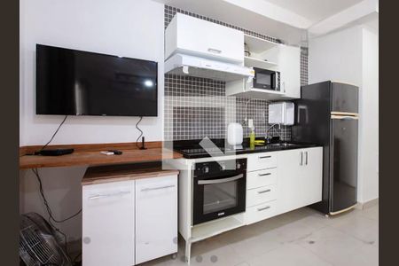 Cozinha de kitnet/studio para alugar com 1 quarto, 45m² em Consolação, São Paulo