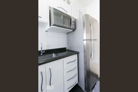 Apartamento à venda com 49m², 2 quartos e 1 vagaCozinha (Geladeira e microondas)