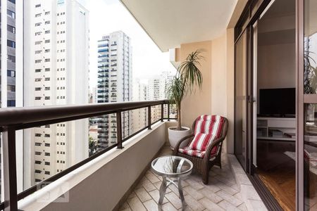 Varanda de apartamento à venda com 2 quartos, 135m² em Indianópolis, São Paulo