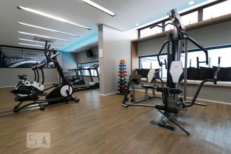 Área comum - Academia de apartamento para alugar com 1 quarto, 35m² em Campo Belo, São Paulo