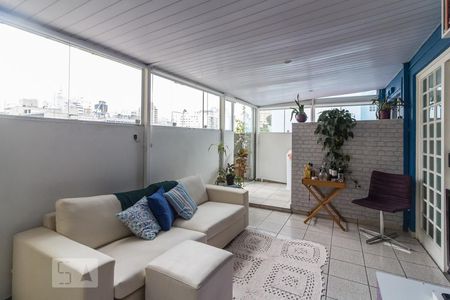 Varanda estendida de apartamento para alugar com 1 quarto, 40m² em Vila Buarque, São Paulo