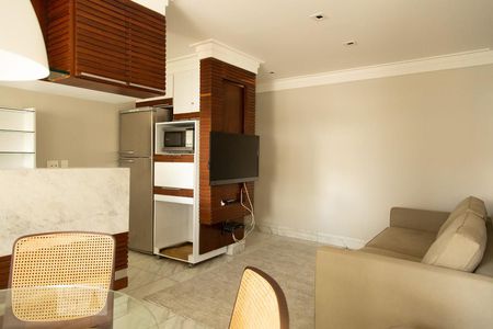 Sala de apartamento para alugar com 1 quarto, 57m² em Vila Nova Conceição, São Paulo