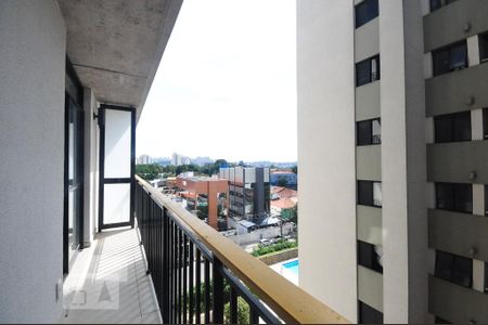 varanda de kitnet/studio para alugar com 1 quarto, 32m² em Santo Amaro, São Paulo