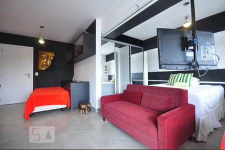 sala de kitnet/studio para alugar com 1 quarto, 50m² em Jardim Leonor, São Paulo