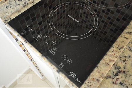 Studio para alugar com 32m², 1 quarto e 1 vagadetalhe da cozinha