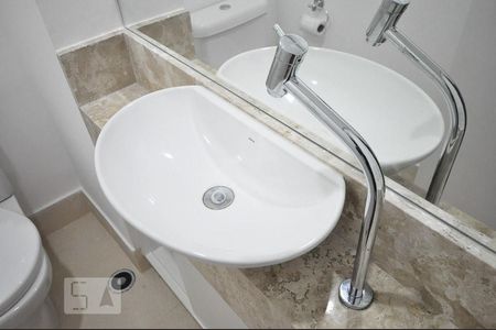 detalhe do lavabo de apartamento à venda com 1 quarto, 47m² em Jardim Leonor, São Paulo
