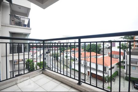 varanda de apartamento à venda com 1 quarto, 47m² em Jardim Leonor, São Paulo