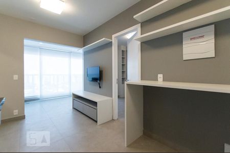 Sala / Cozinha de kitnet/studio à venda com 1 quarto, 33m² em Brooklin Paulista, São Paulo