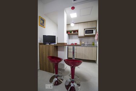 Cozinha de kitnet/studio para alugar com 1 quarto, 26m² em Bela Vista, São Paulo