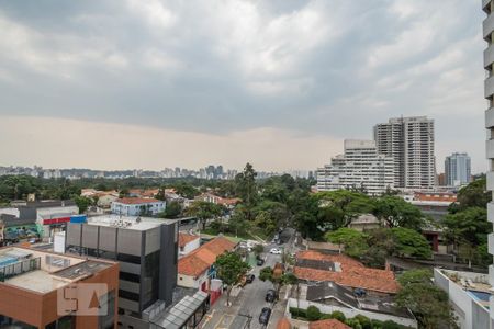 Vista de kitnet/studio para alugar com 1 quarto, 35m² em Santo Amaro, São Paulo