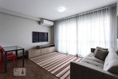 Sala de kitnet/studio à venda com 1 quarto, 48m² em Brooklin Paulista, São Paulo