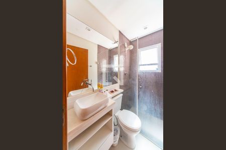 Banheiro Social de apartamento para alugar com 2 quartos, 61m² em Centro, Santo André