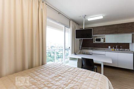 Quarto de apartamento à venda com 1 quarto, 34m² em Brooklin Paulista, São Paulo