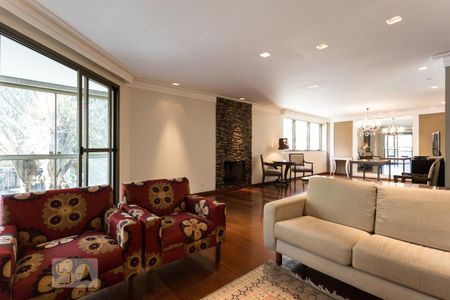 Sala de apartamento para alugar com 4 quartos, 200m² em Indianópolis, São Paulo