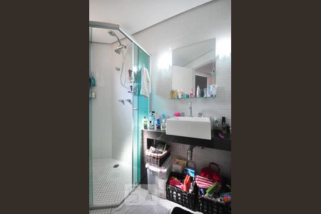 banheiro suíte de apartamento para alugar com 1 quarto, 52m² em Jardim Ampliação, São Paulo