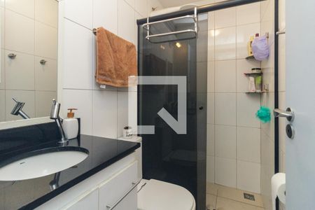 Banheiro de kitnet/studio para alugar com 1 quarto, 34m² em Santa Cecília, São Paulo