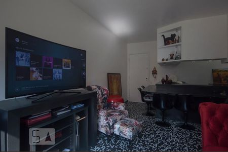 Sala/Cozinha de apartamento à venda com 1 quarto, 46m² em Indianópolis, São Paulo