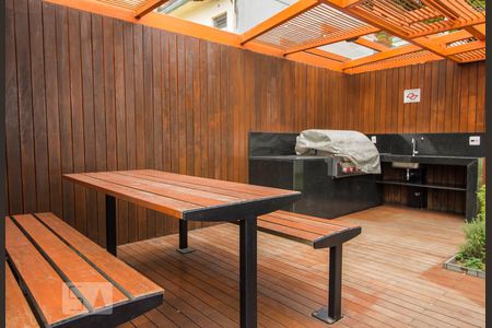 Apartamento à venda com 34m², 1 quarto e 1 vagaChurrasqueira