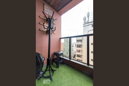 Varanda de apartamento à venda com 1 quarto, 45m² em Santa Cecília, São Paulo