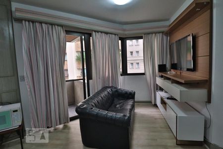 Sala de apartamento para alugar com 1 quarto, 50m² em Jardim Paulistano, São Paulo