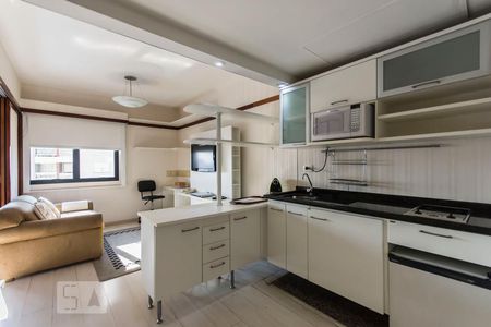 Sala/Cozinha de apartamento à venda com 1 quarto, 41m² em Jardim Paulista, São Paulo
