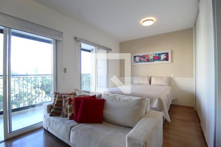 Sala/Quarto de apartamento para alugar com 1 quarto, 50m² em Vila Nova Conceição, São Paulo